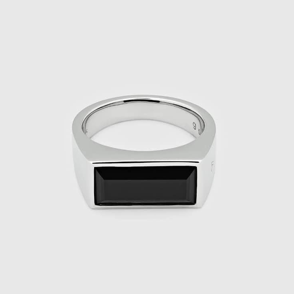 Tom Wood - Ring, Peaky Onyx sølv | David-Andersen