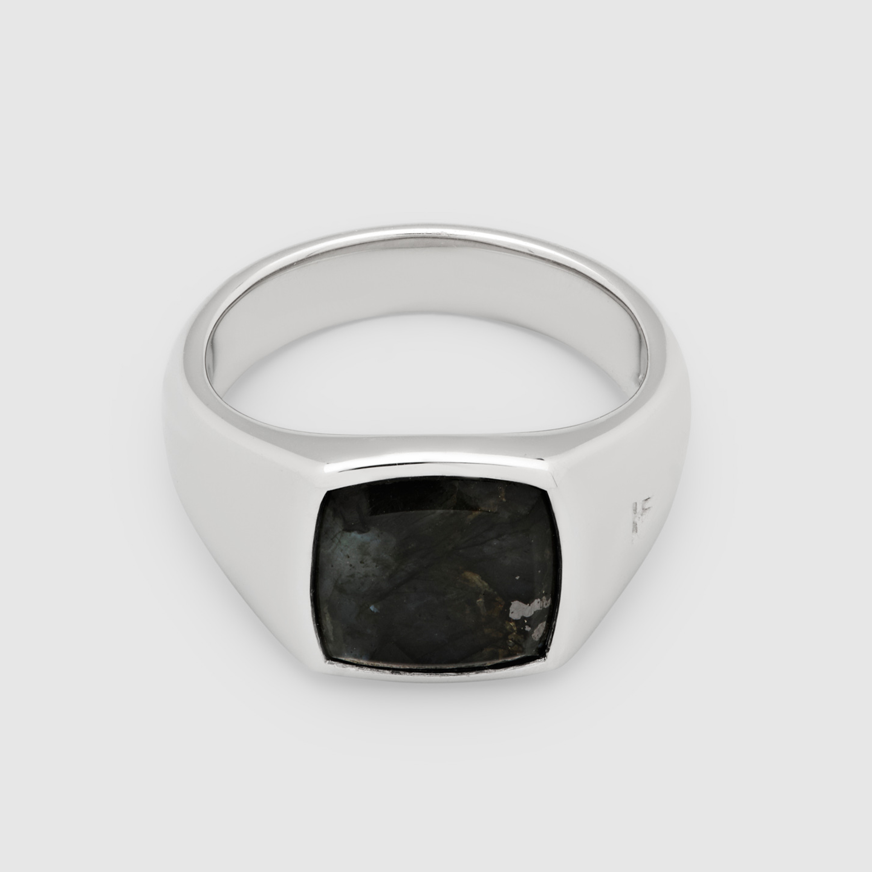 Ring Kay black larvikite | sølv | Tom Wood | David-Andersen