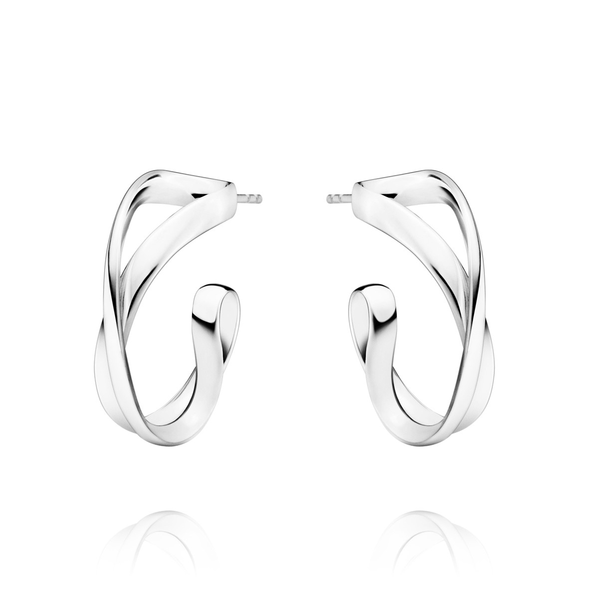 Georg Jensen - ØRERINGER, INFINITY SØLV - 