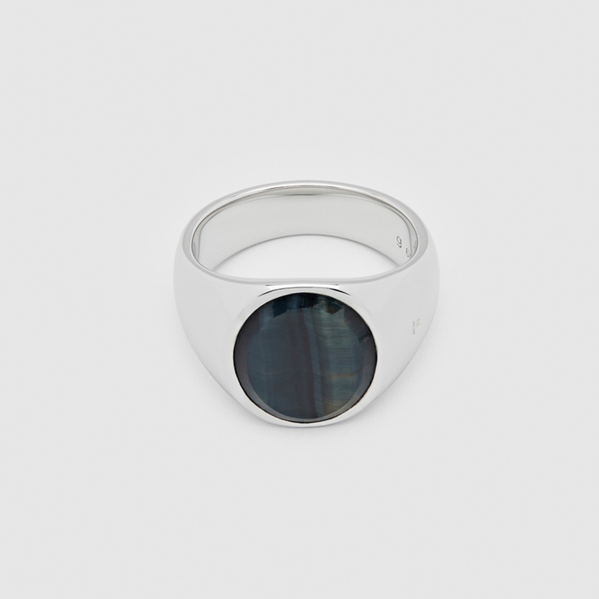 Tom Wood - Ring, Oval Blue Hawk Eye | David-Andersen
