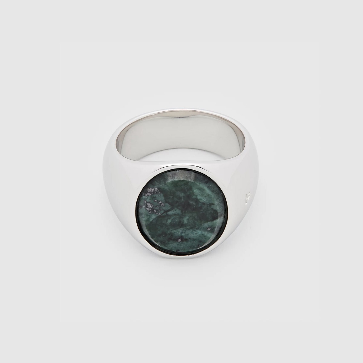 Tom Wood - Ring, Oval Green Marble | David-Andersen