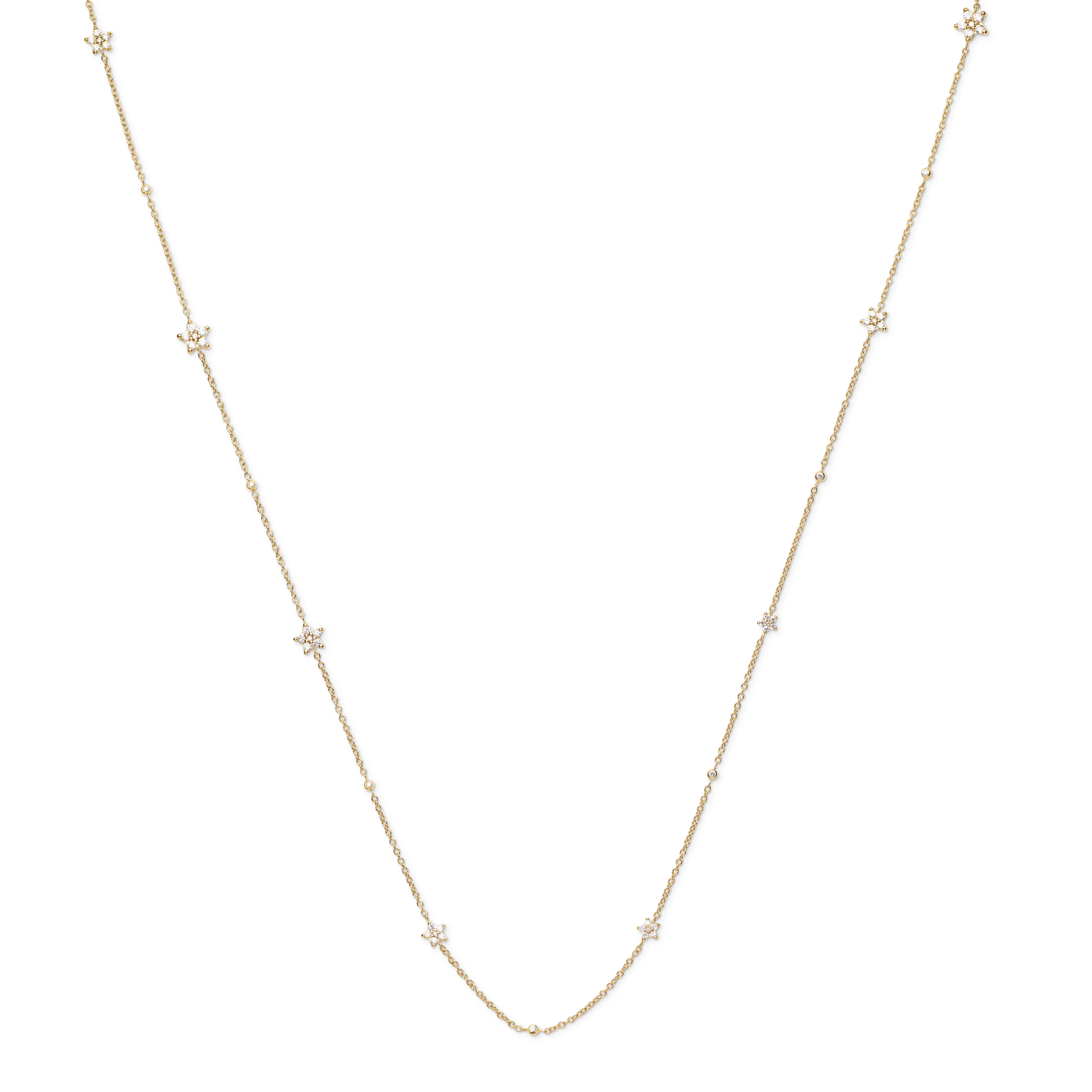 Shooting Stars collier - 80 cm med 85 diamanter | Ole Lynggaard