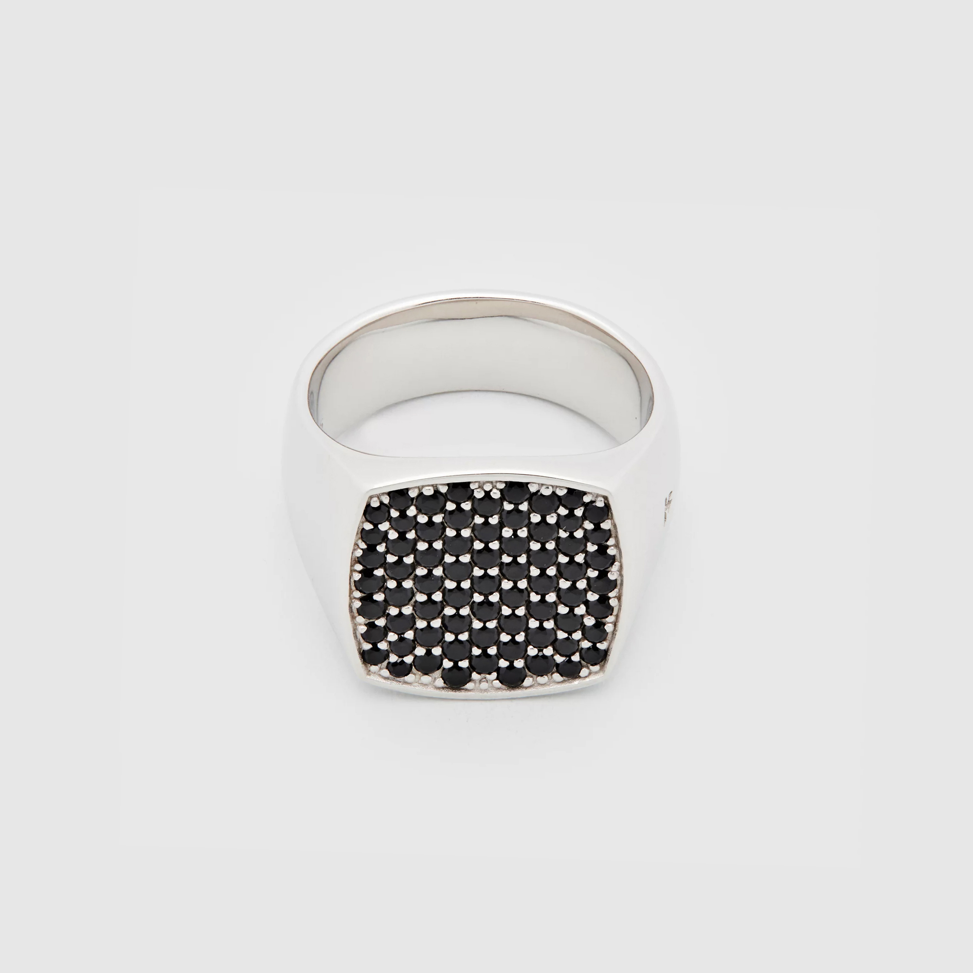 Tom Wood - Pinkie Cushion Black Spinel - Ringstørrelse 62 | David 